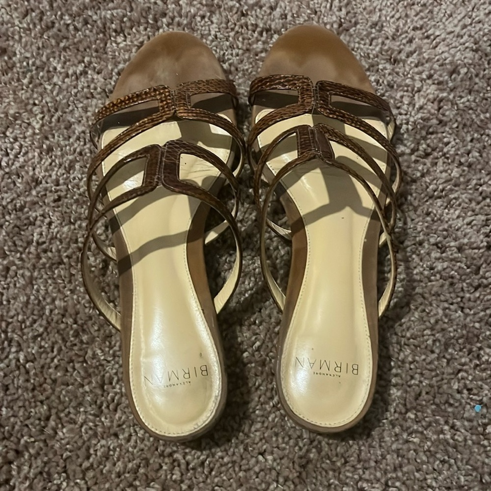 Alexandre Birman slides sandals BROWN size 37